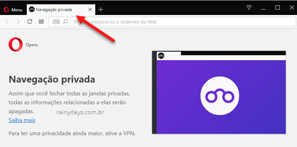 Por que usar a guia anônima do Opera GX?
