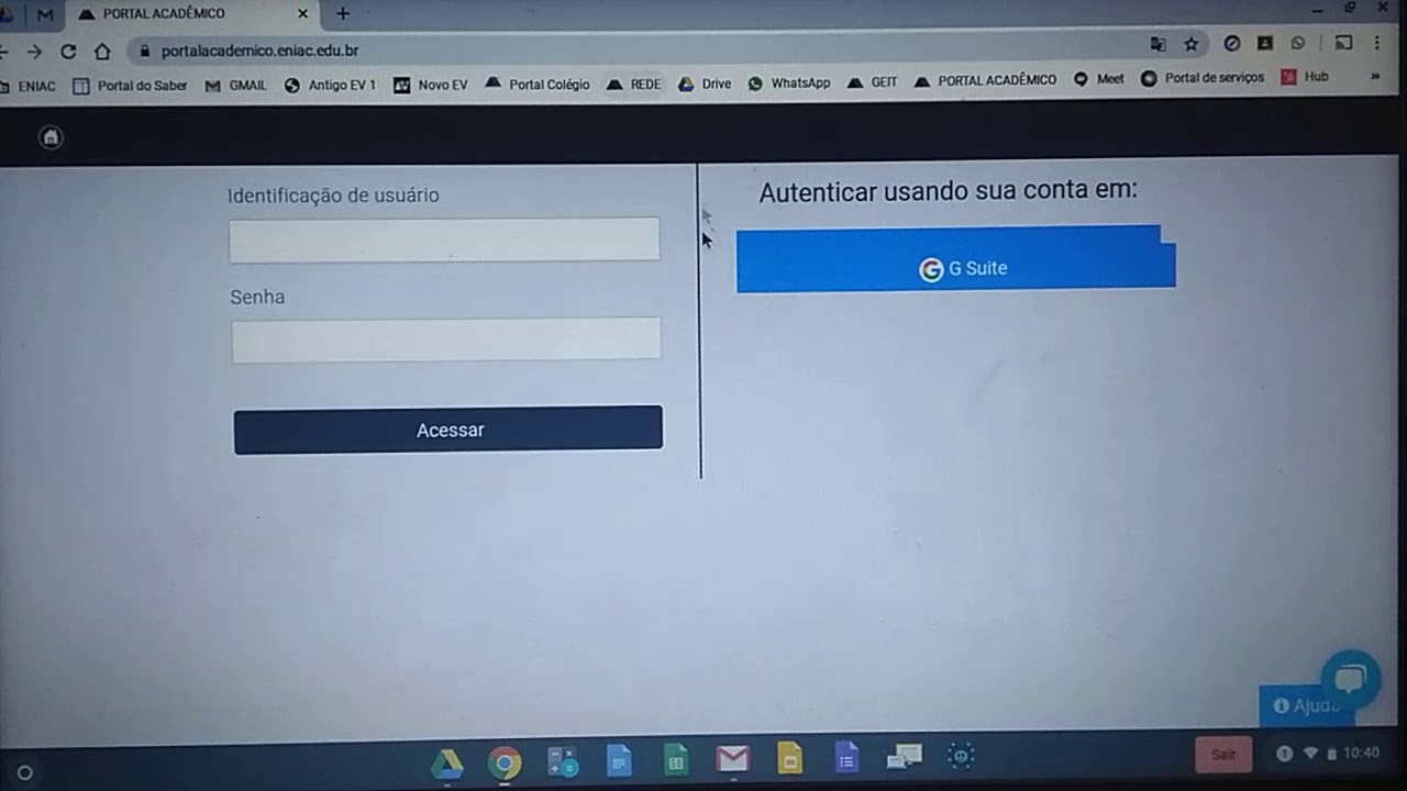 O Que é Necessário Para Acessar o Portal Eniac?