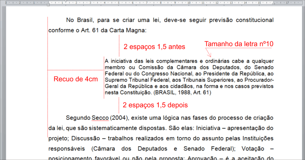 Aplicando o Padrão de Citação da ABNT para a LDB