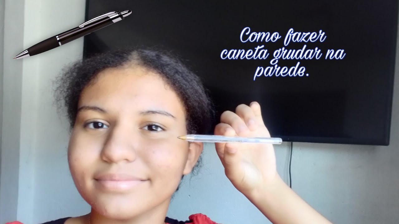 Use Adesivos e Outros Materiais Para Prender Uma Caneta na Parede