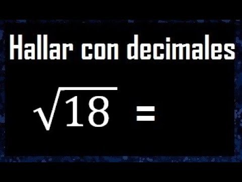 Calculando a Raiz Quadrada de 18