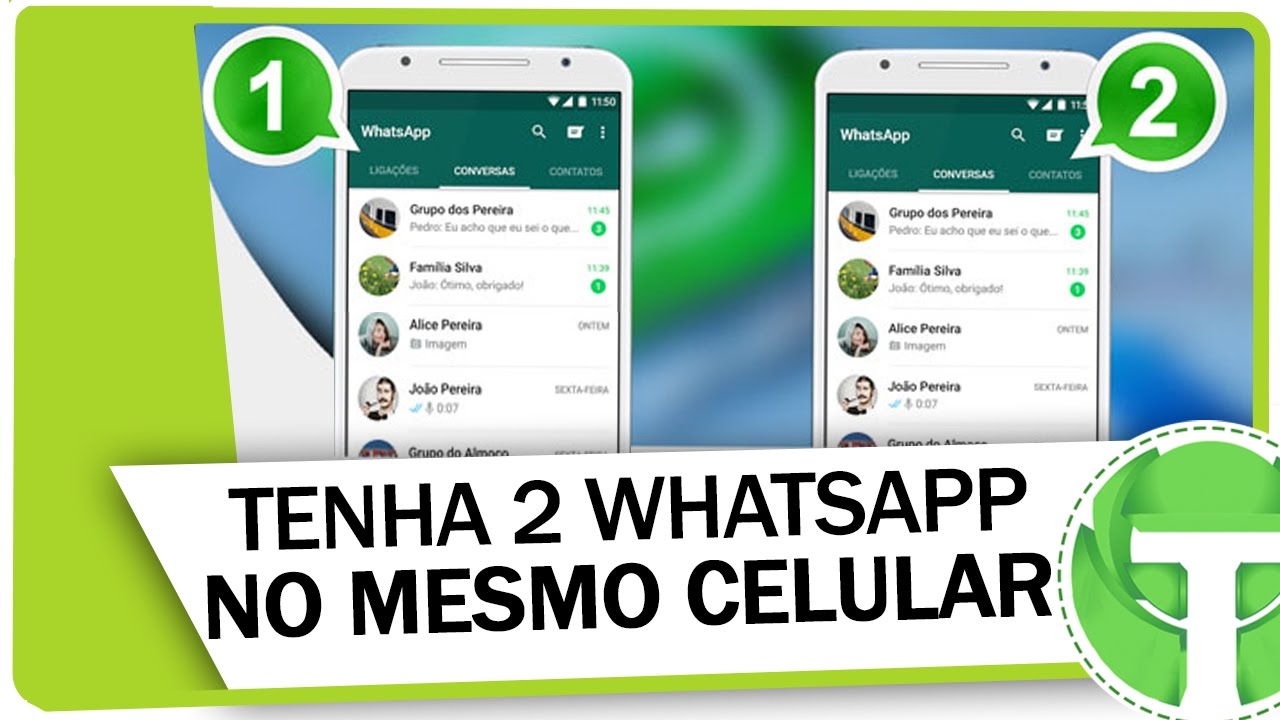 Verifique se existem dois aplicativos WhatsApp instalados no dispositivo;