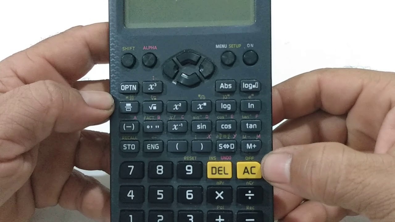 Passo a passo para desligar uma calculadora Casio