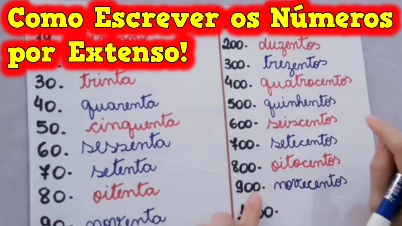 Aprenda a Regra Básica para Escrever Números por Extenso