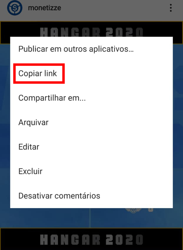 Conheça os passos necessários para copiar o link do seu Instagram