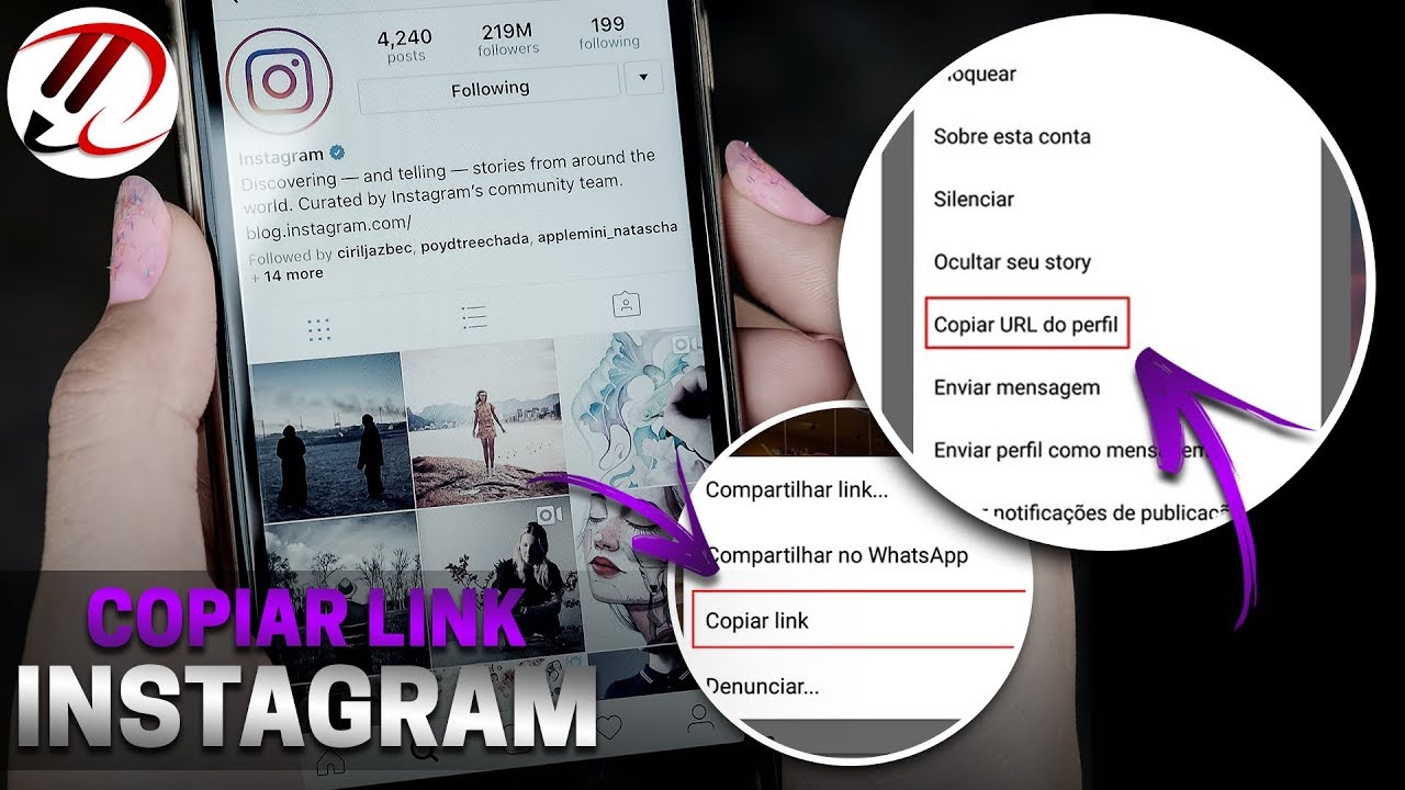 Descubra como copiar o link do seu Instagram