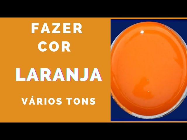 Aprenda como misturar cores para criar um laranja escuro