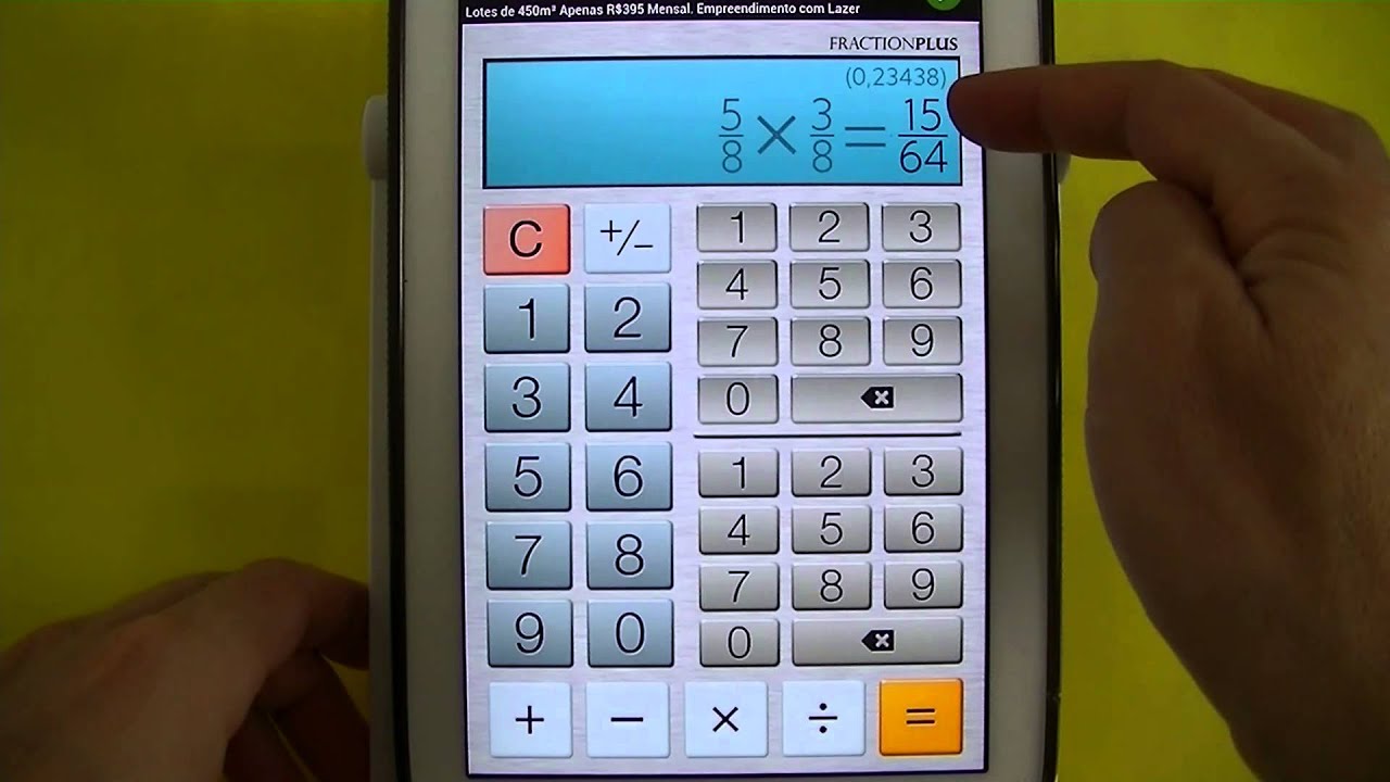 Introdução ao Cálculo de Frações na Calculadora do Celular