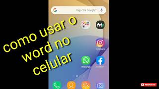 Criando um Documento de Trabalho no Word para o Seu Celular