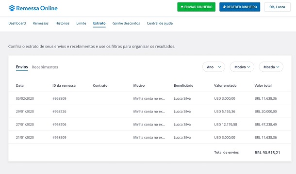 Utilizando Recursos Online para Rastrear a Transferência