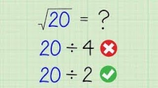 Aprenda a Calcular a Raiz Quadrada de 20