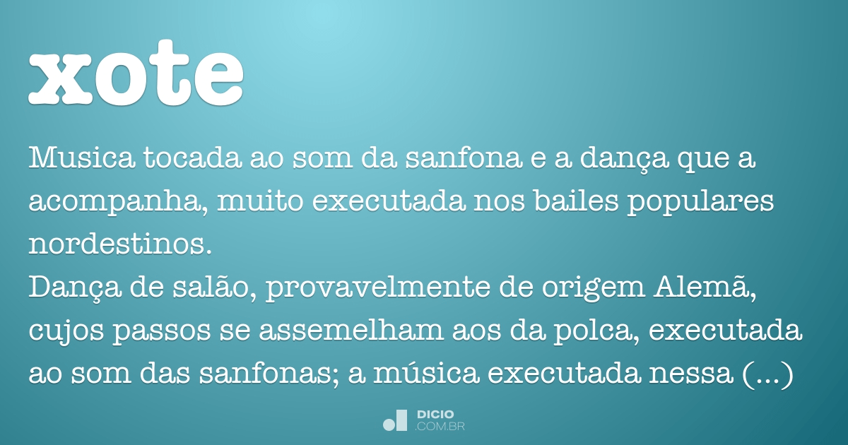 Onde o Termo 'Xote' é Usado?