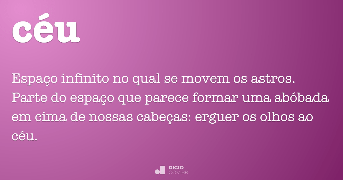 Entendendo a Estrutura da Palavra 'Céu'