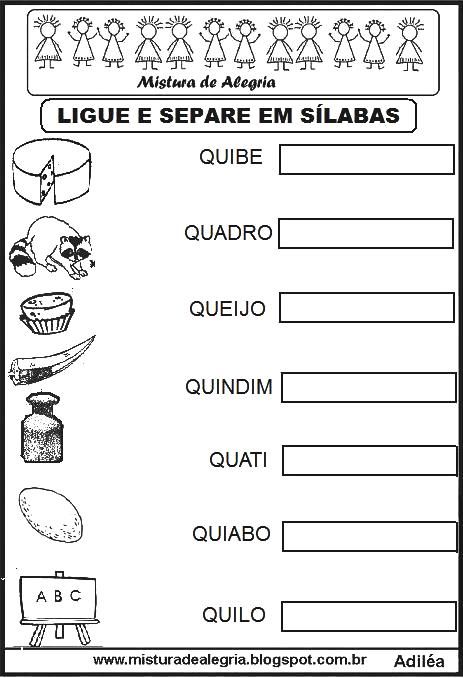 Pratique Separando as Sílabas de Outras Palavras