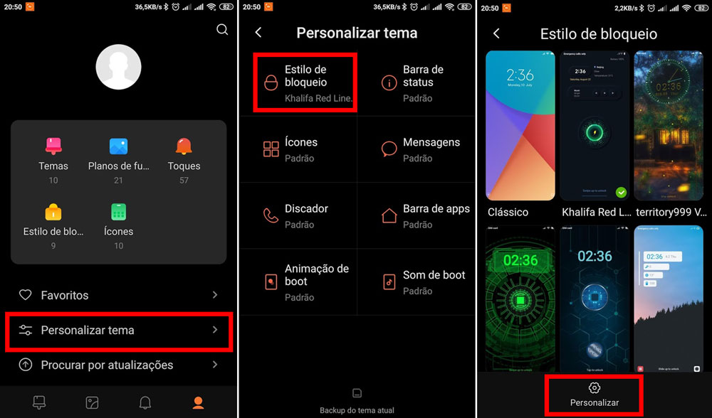 Saiba como personalizar seu dispositivo usando o tema padrão Xiaomi