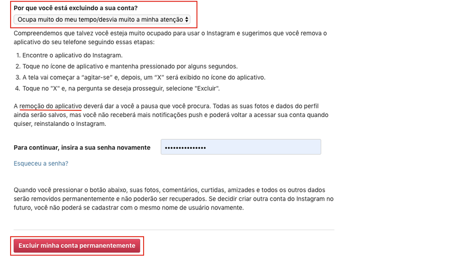 Por que Não é Recomendado desinstalar o Aplicativo do Instagram?