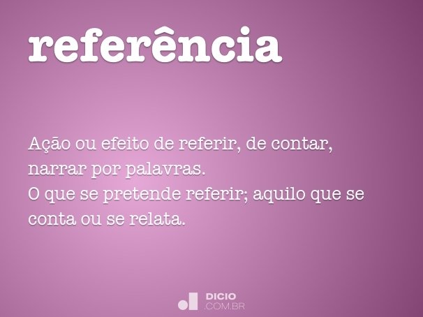 O Significado do Mês Referência