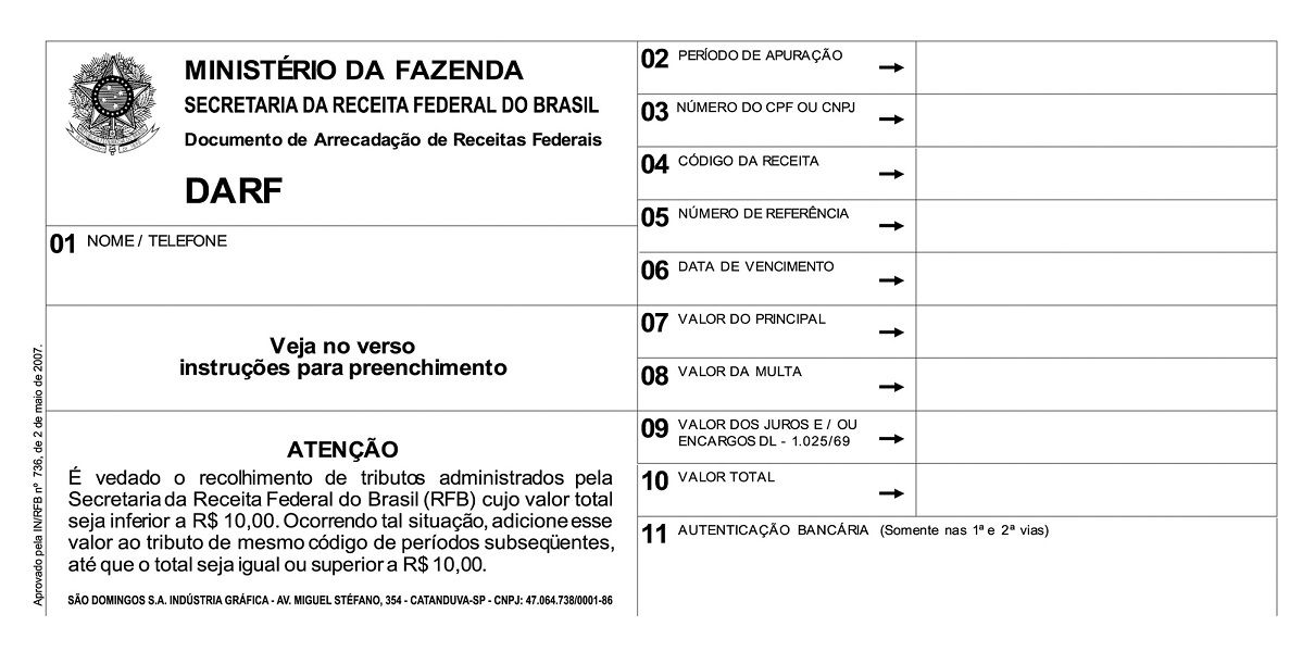 Saiba como usar o Código DARF 1734