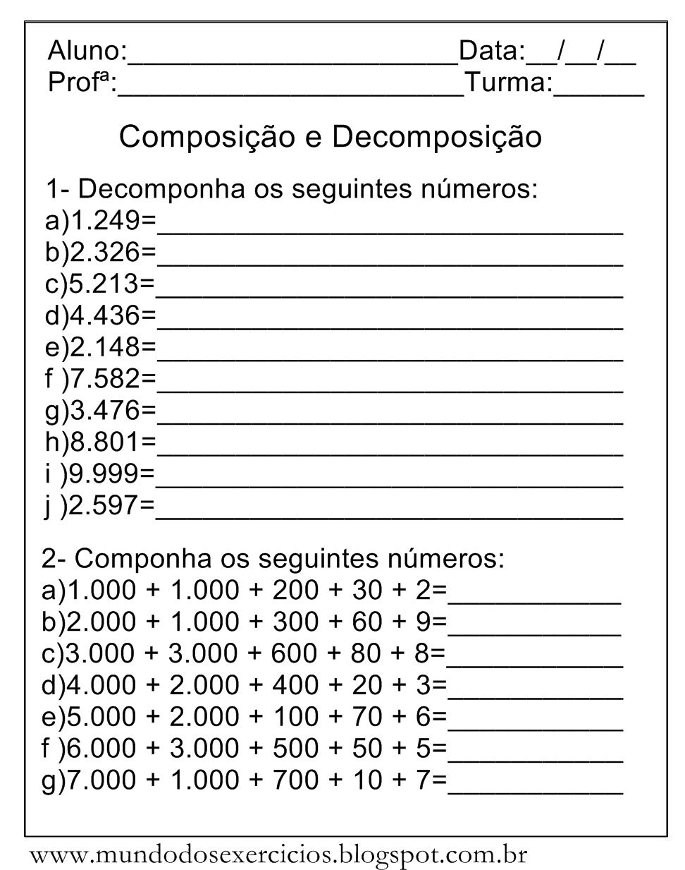 Aplicações Práticas da Decomposição de Números