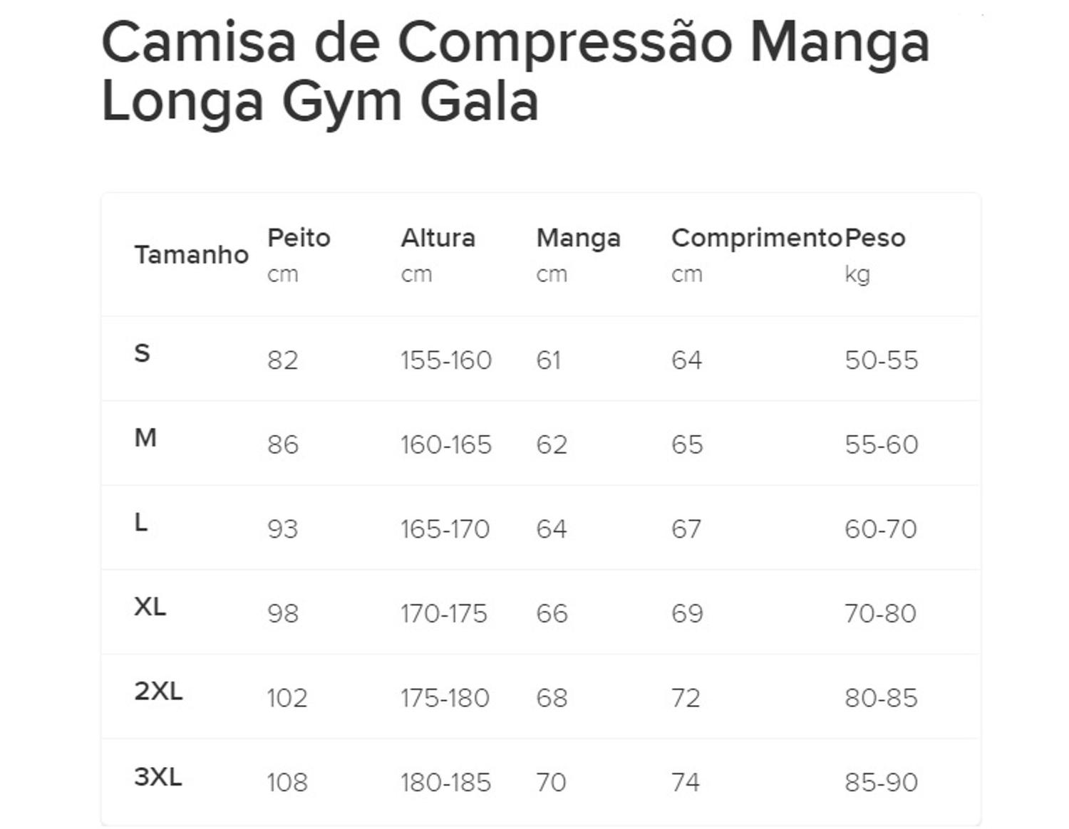 Descobrindo a Medida Exata do 2XL