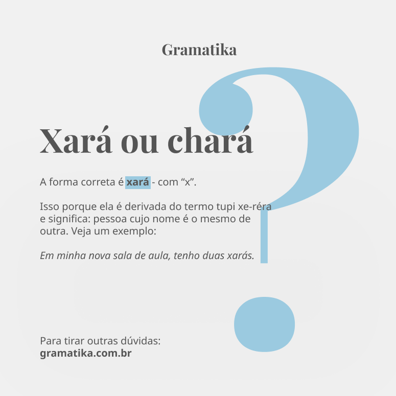 Entendendo o Significado de Xará ou Chará