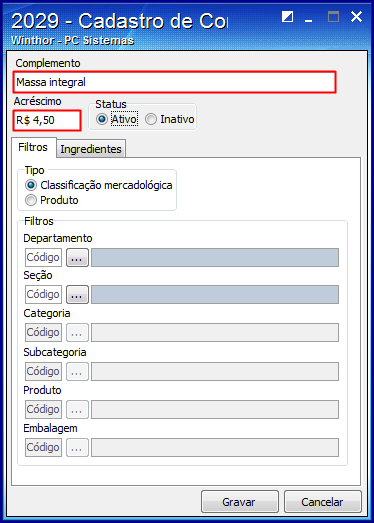 Aplicações Práticas de Complementos Opcionais