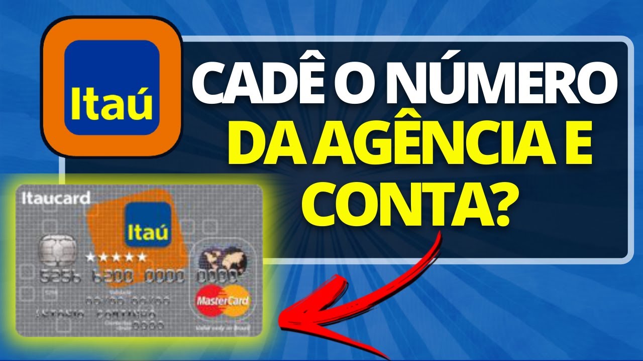 Localizando o Número da Conta no Cartão Benefício do Itaú