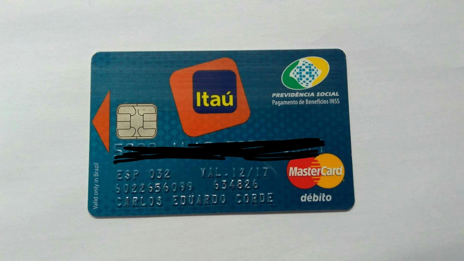 Onde Está o Seu Número de Conta no Cartão Benefício do Itaú?