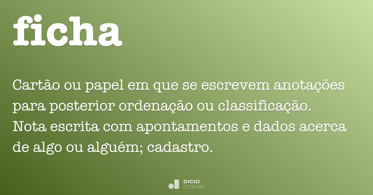 Comparando as Características de Ficha e Fixa