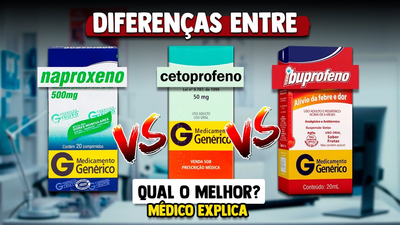 Características Químicas que Definem o Cetoprofeno e o Ibuprofeno