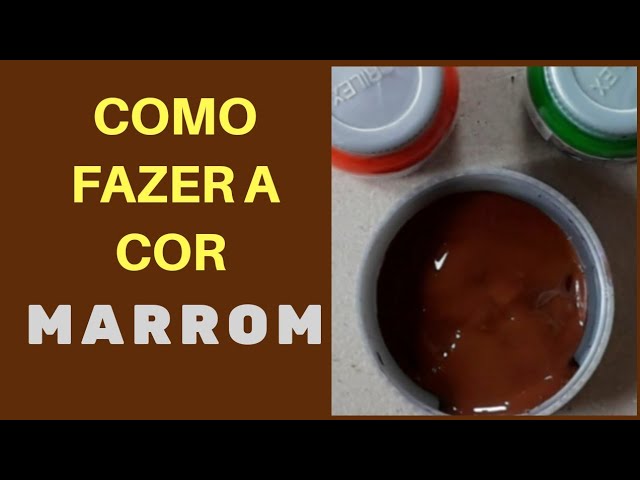 Explore a Paleta de Cores para Chegar à Cor Marrom