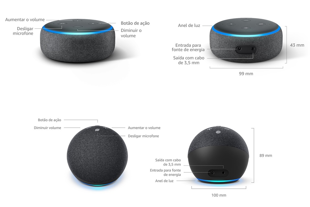 Comparação entre a 3ª e 4ª Geração de Alexa