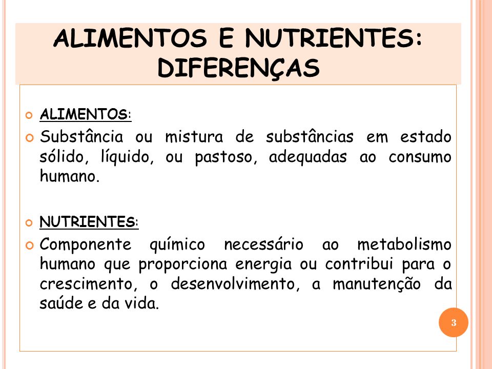 Por que os Alimentos Contêm Nutrientes?