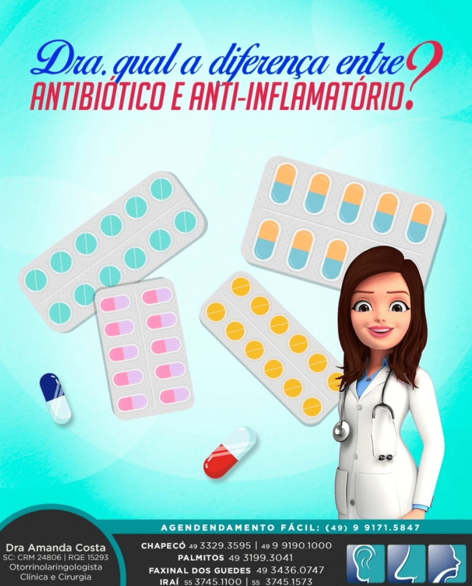 Entendendo a Diferença entre Antibiótico e Anti-Inflamatório