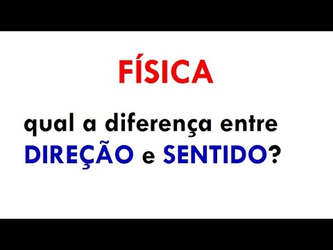 Entendendo a Diferença entre Direção e Sentido