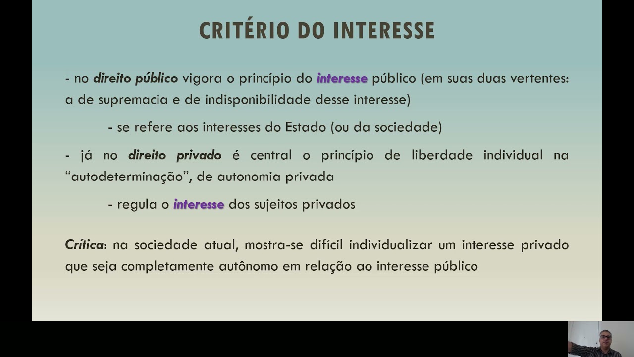 Principais Diferenças Entre o Direito Público e o Privado