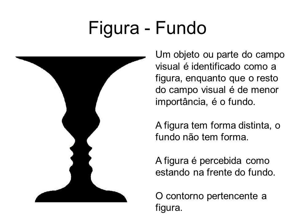 Exemplos de Uso da Distinção Entre Figura e Fundo