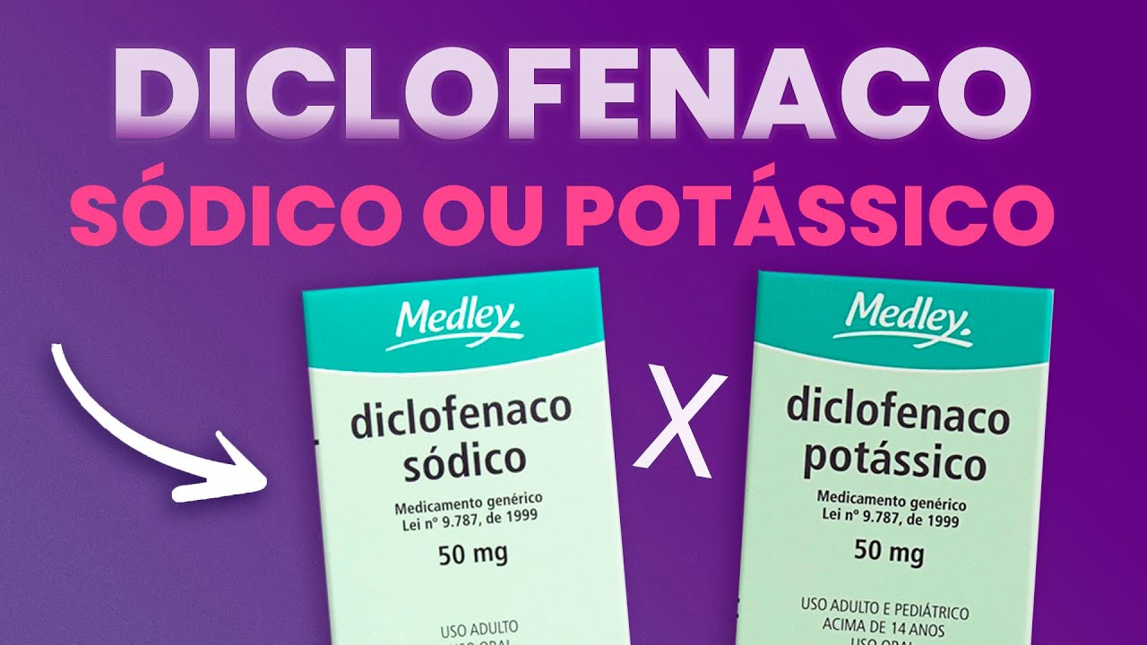 Entendendo a Diferença entre o Diclofenaco Sódico e Potássico