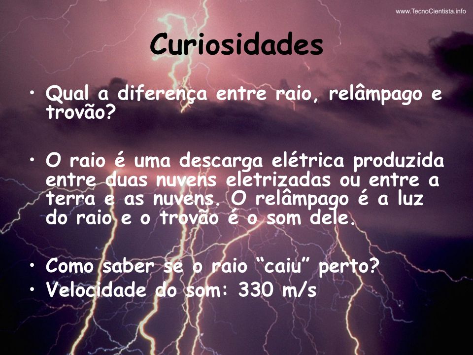 Quais São as Diferenças Entre Raios e Relâmpagos?