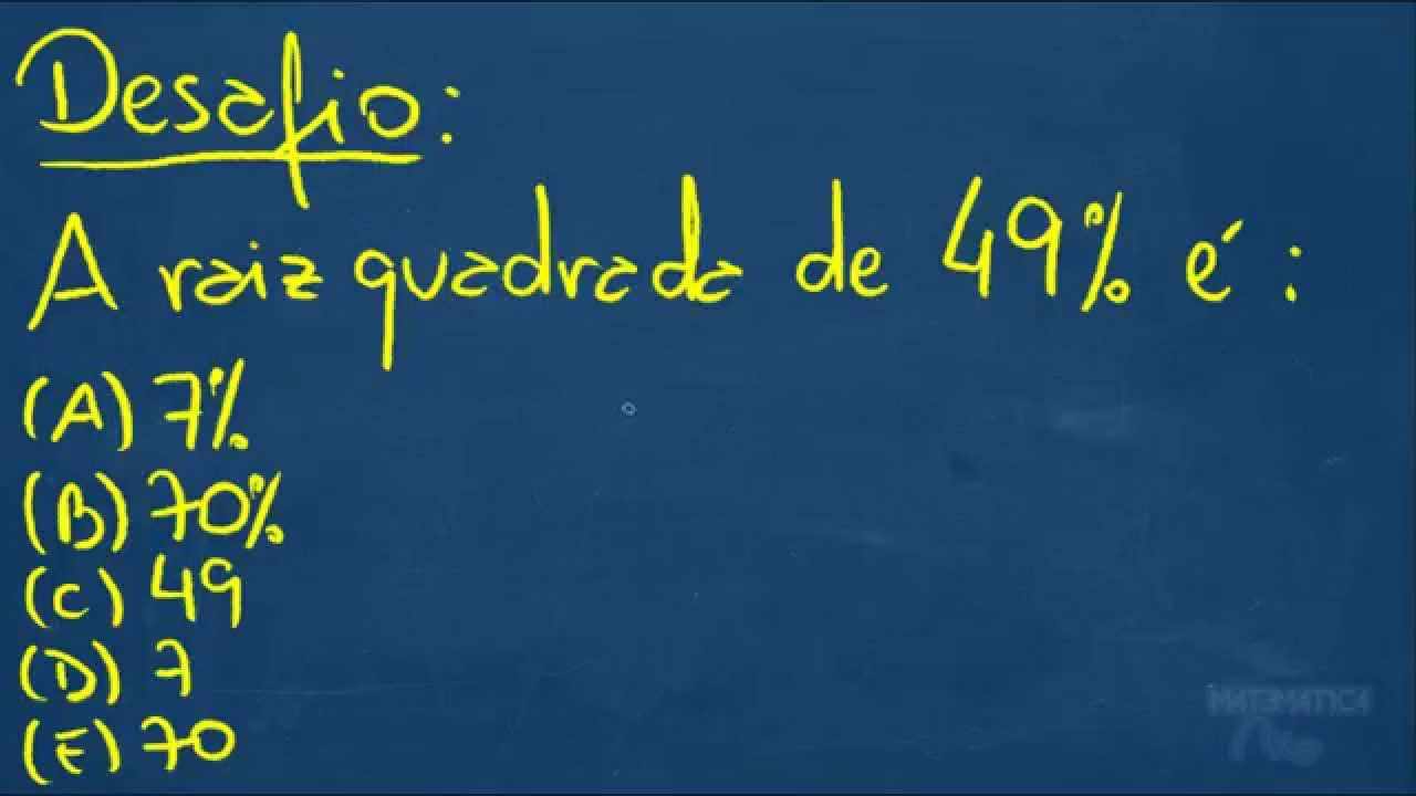 Descubra a resposta para 'Qual é a raiz quadrada de 49?'