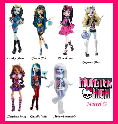 Descubra a História por Trás dos Nomes das Bonecas Monster High