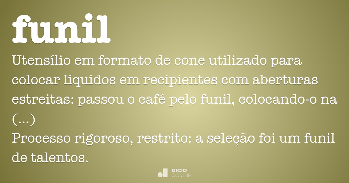 O Que Significa 'Funil' no Singular?