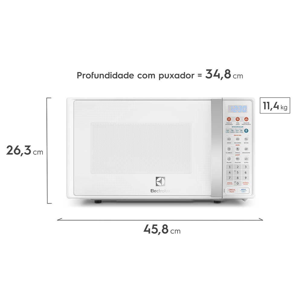 Entenda o que significa um microondas de 20 litros