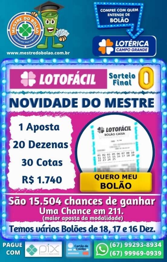 Descubra quanto custa uma dezena da Lotofácil;