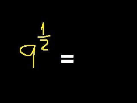 Como Calculamos o Valor do Número 9 Elevado ao Expoente 1/2?