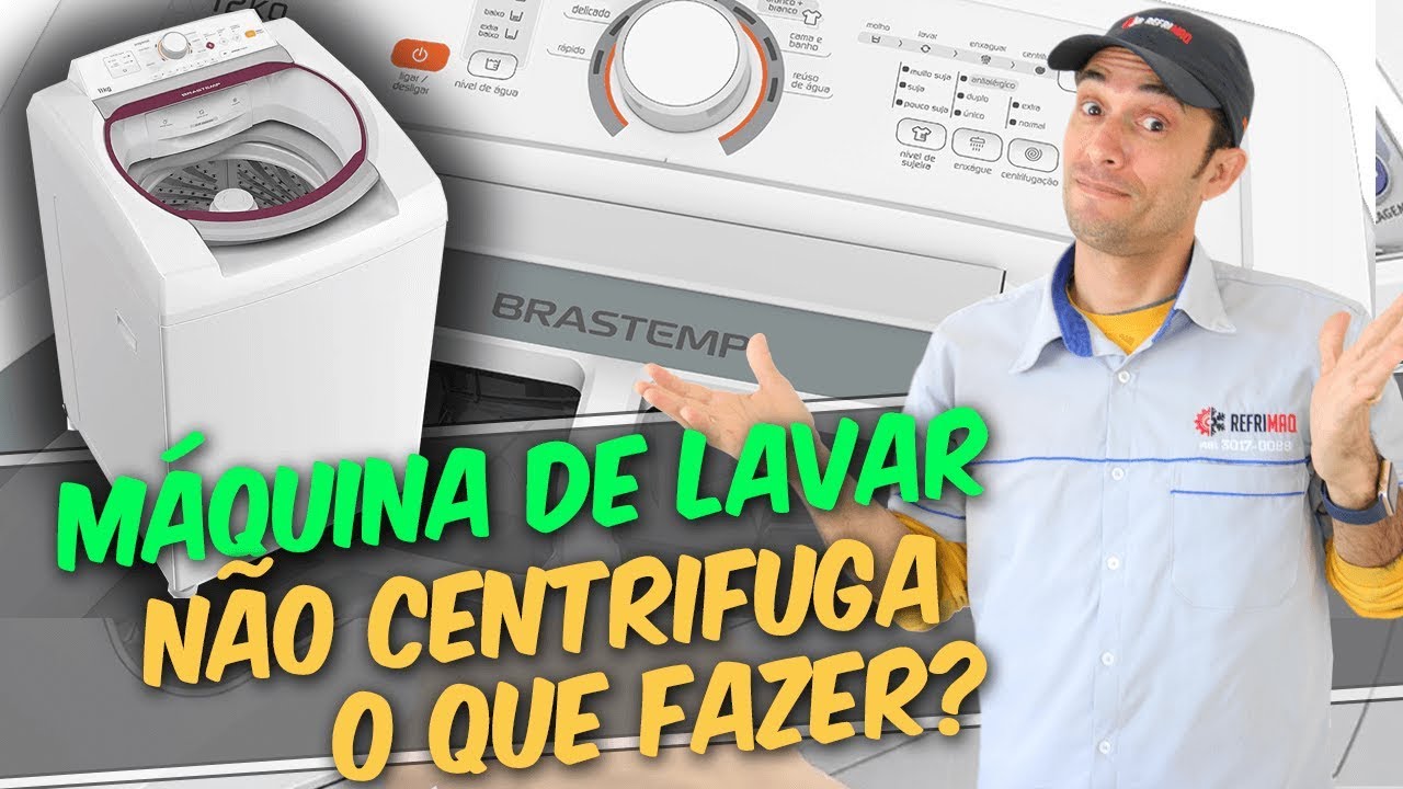 Descubra o que pode estar causando a falha na centrifugação da máquina de lavar