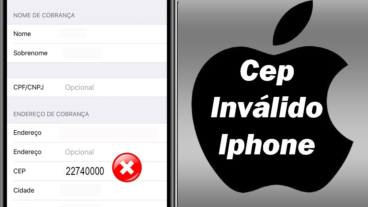 O que Fazer Quando o CEP Está Inválido no iPhone?