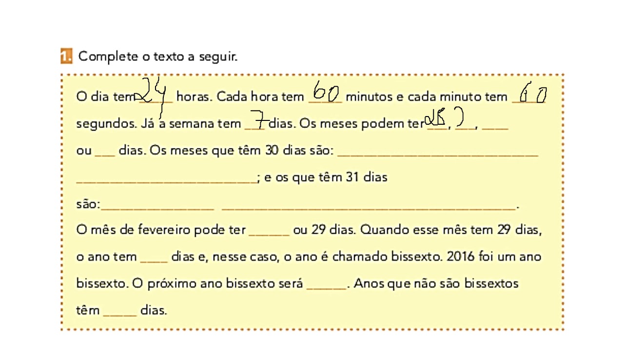 O Tempo Necessário para Completar Um Mês de 30 Dias