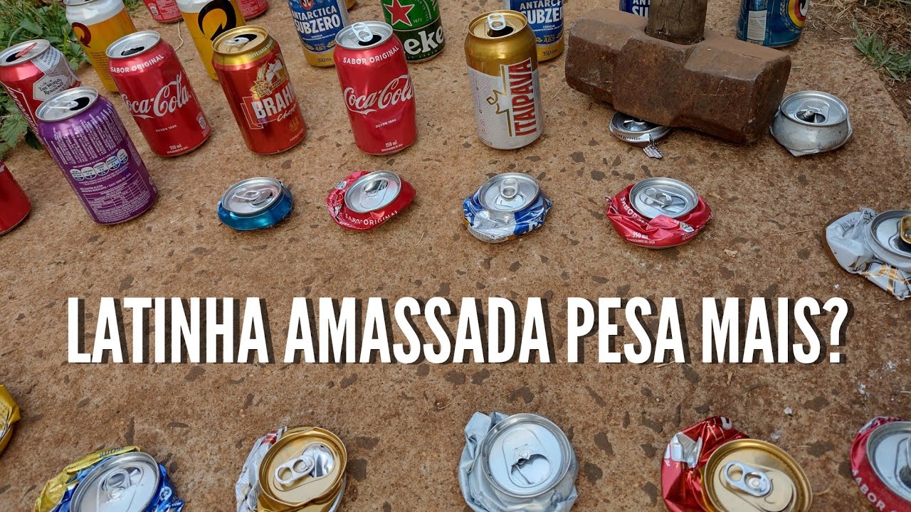 Descubra a Relação Entre Peso e Volume de Latas Amassadas