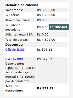 Exemplos práticos para entender melhor como funciona a remuneração em um terço de férias;